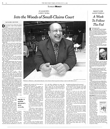 Winning in the New York Small Claims Courts: A Simple, Step-By-Step Guide for Everyone/RESCUE MEDIA INC/Richard A. Solomon